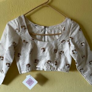 NWT The Saree Room lengha/saree blouse in XS